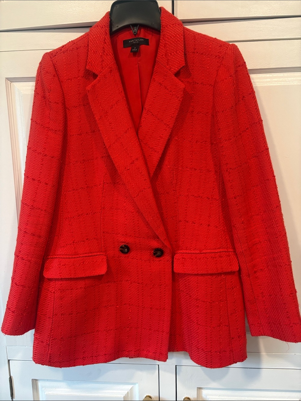 Ann Taylor classic double breasted blazer